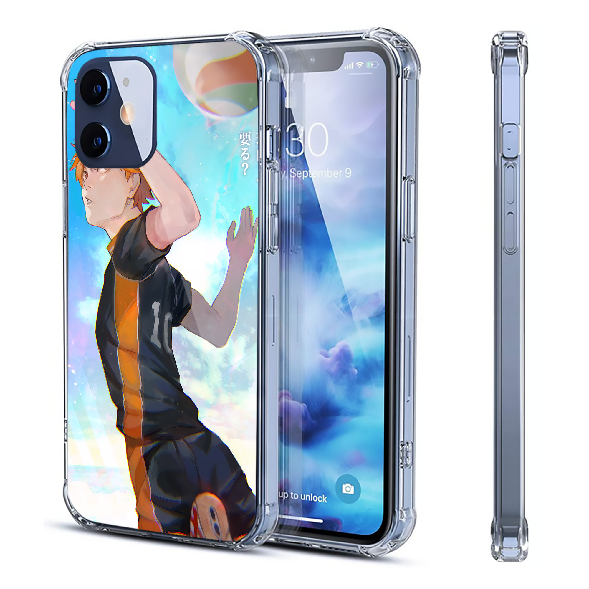 （画像用） ハイキュー!! Haikyu!! 【iPhone 12シリーズ対応】透明スマホケース（クリアソフトケース）